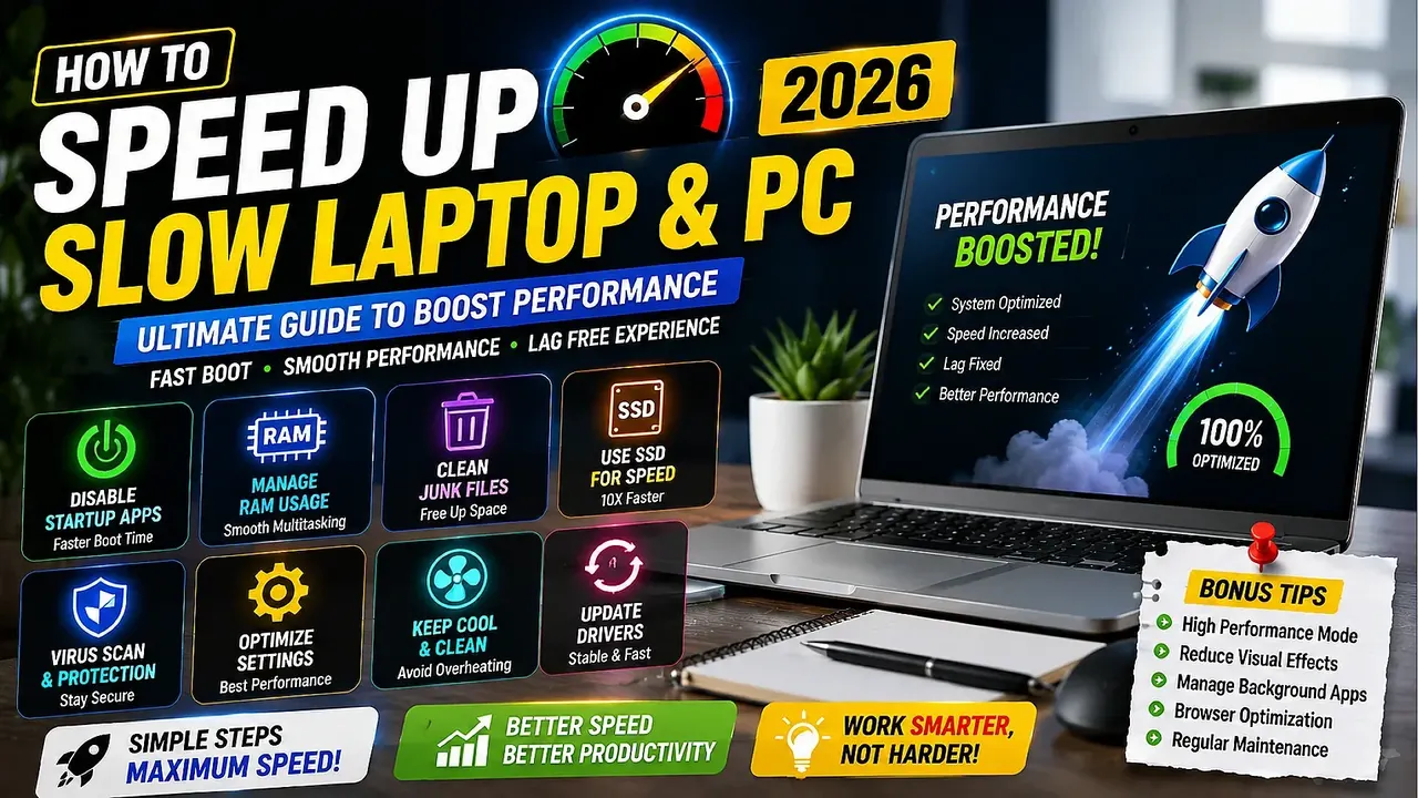 Slow Laptop Ko Fast Kaise Karein