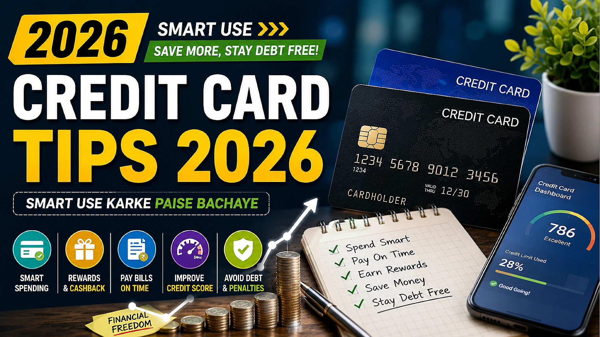 Credit Card Tips 2026 – Smart Use Karke Paise Kaise Bachaye