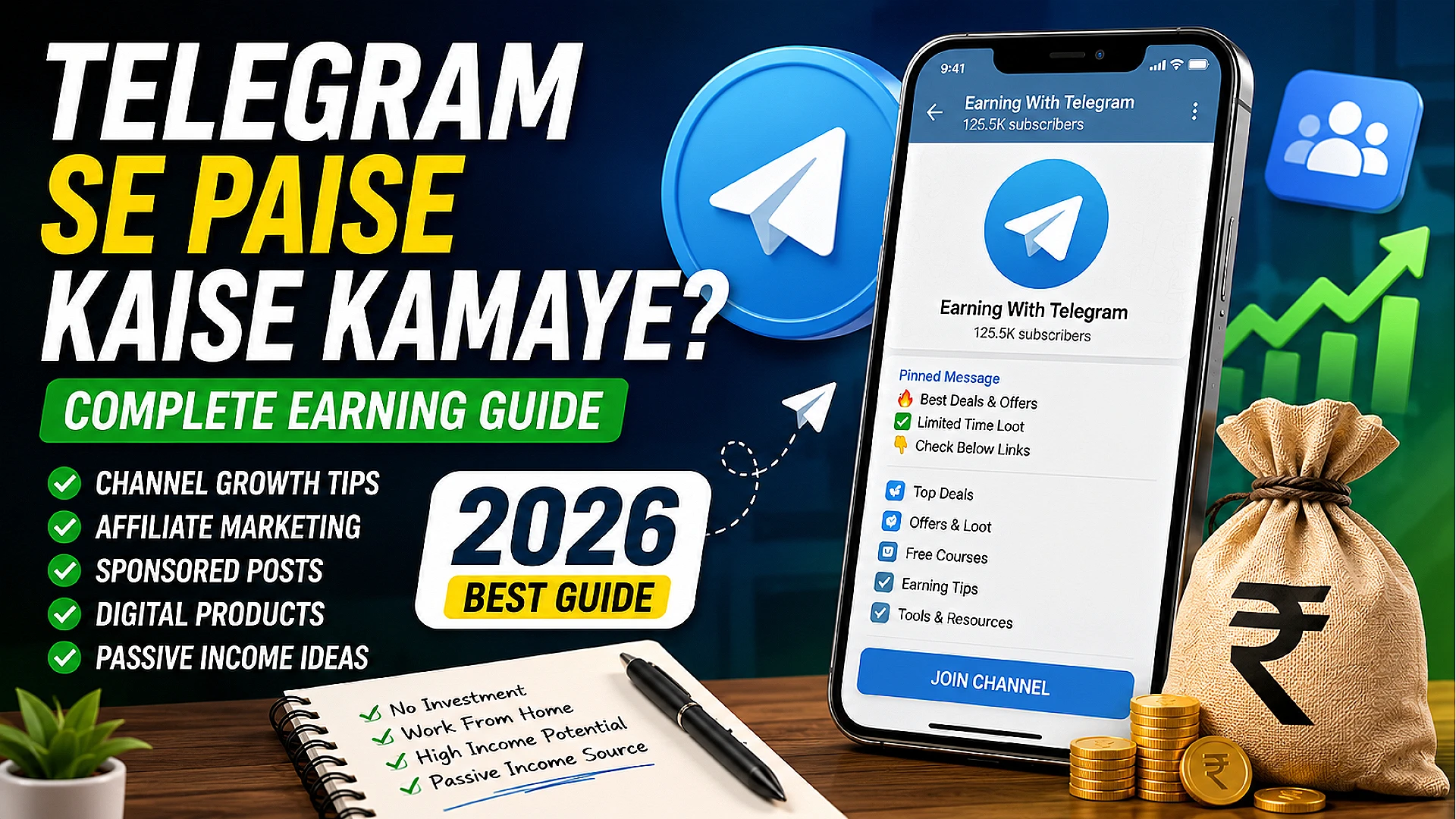 Telegram Se Paise Kaise Kamaye 2026 – Complete Online Earning Guide