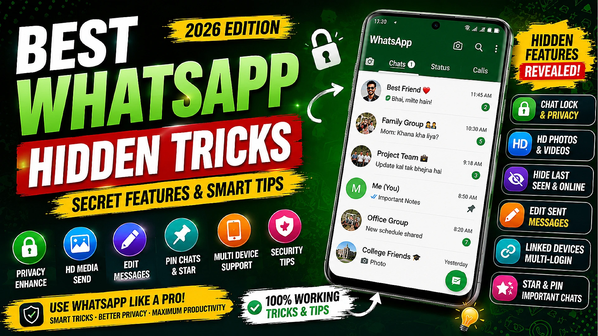 Best WhatsApp Hidden Tricks 2026 – Secret Features Aur Smart Tips