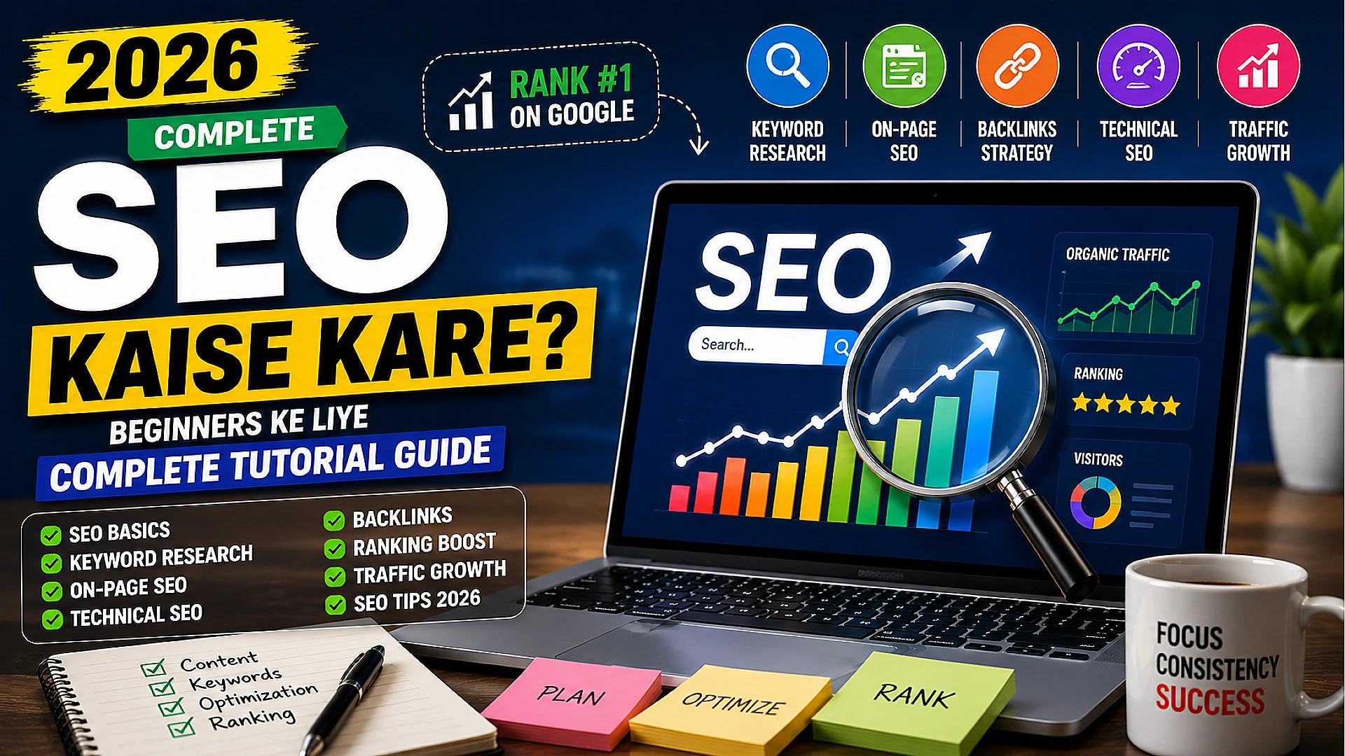 SEO Kaise Kare 2026 – Complete Beginner Tutorial Guide