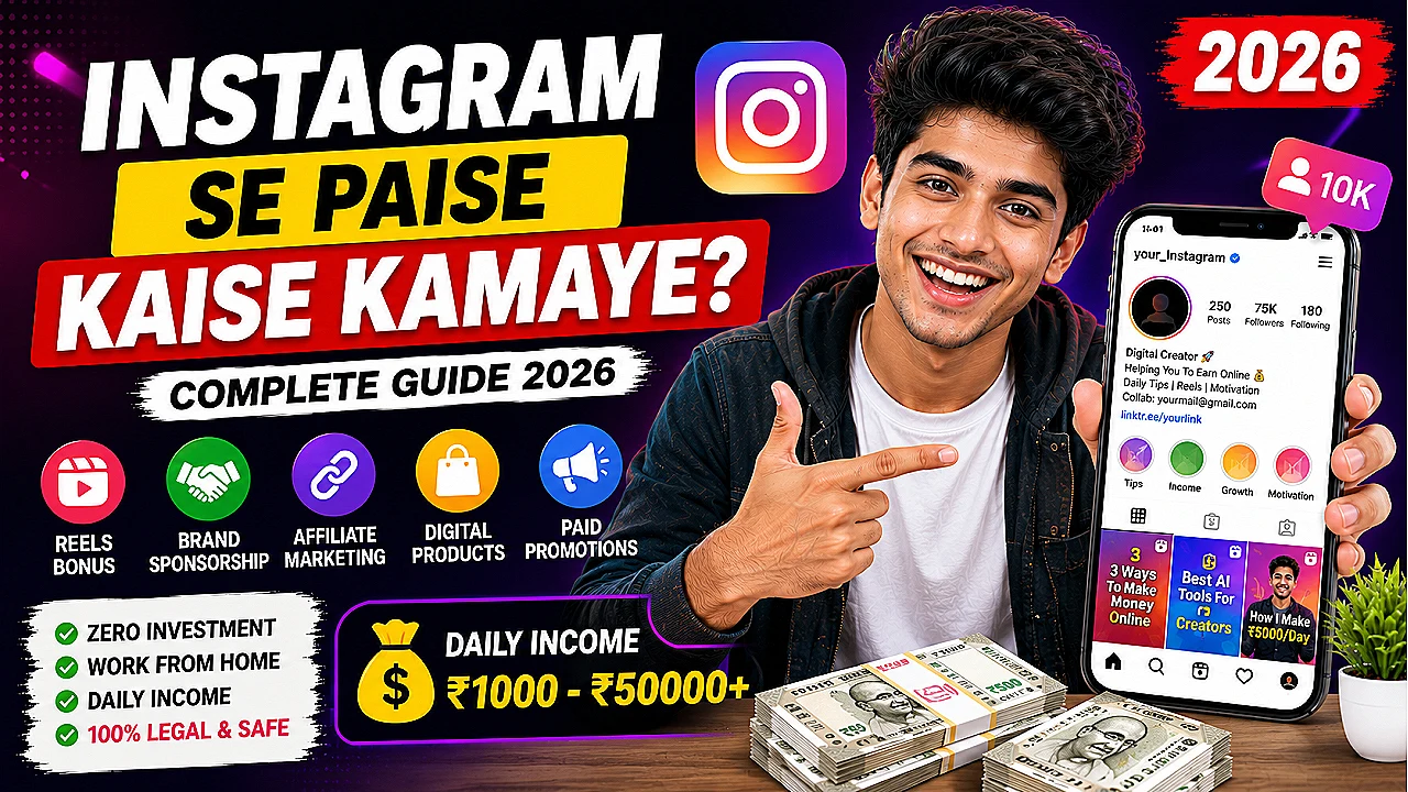 Instagram Se Paise Kaise Kamaye 2026