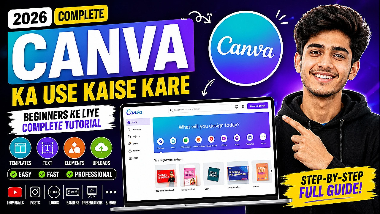 Canva Ka Use Kaise Kare – Complete Beginner Tutorial