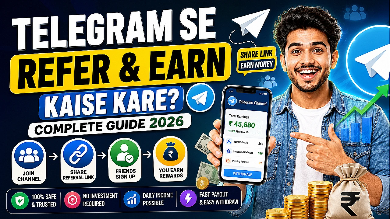 Telegram Se Refer and Earn Kaise Kare