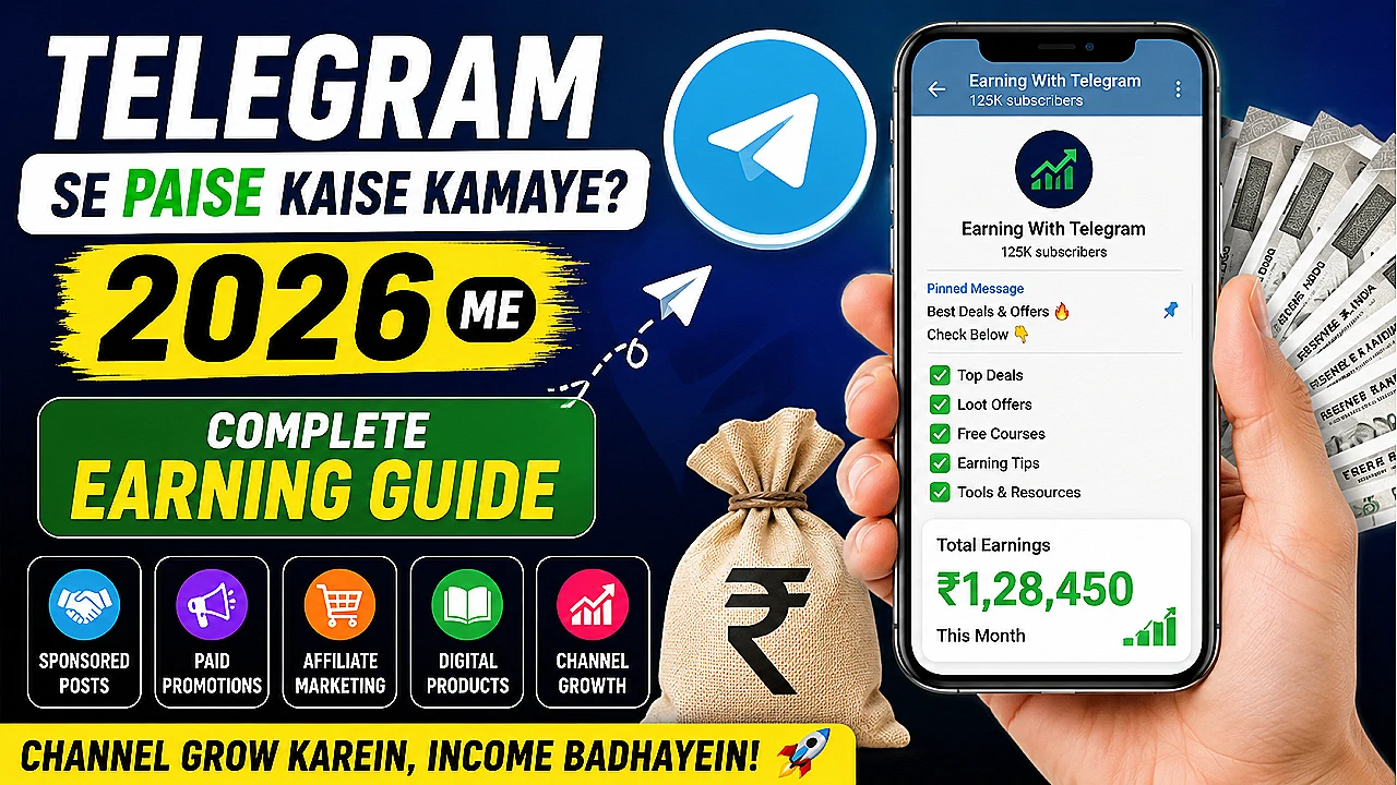 Telegram Se Paise Kaise Kamaye 2026 – Complete Online Earning Guide